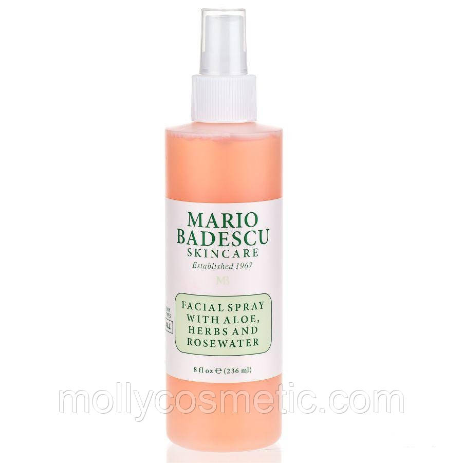 Спрей для обличчя з екстрактом Алое Вера та Рожевою водою Mario Badescu 236 ml