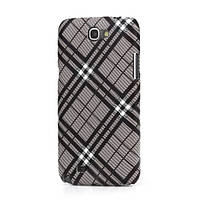 Чехол "Diagonal Check" для Samsung Galaxy Note II N7100, коричневый