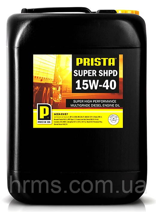 Масло моторне 15W-40 PRISTA SHPD LS 15W-40 канистра 20 л (PRISTA SUPER SHPD 15W-40)