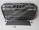 Решітка радіатора Audi A6 C7 2015-2017 стиль S6 (сіра), фото 2