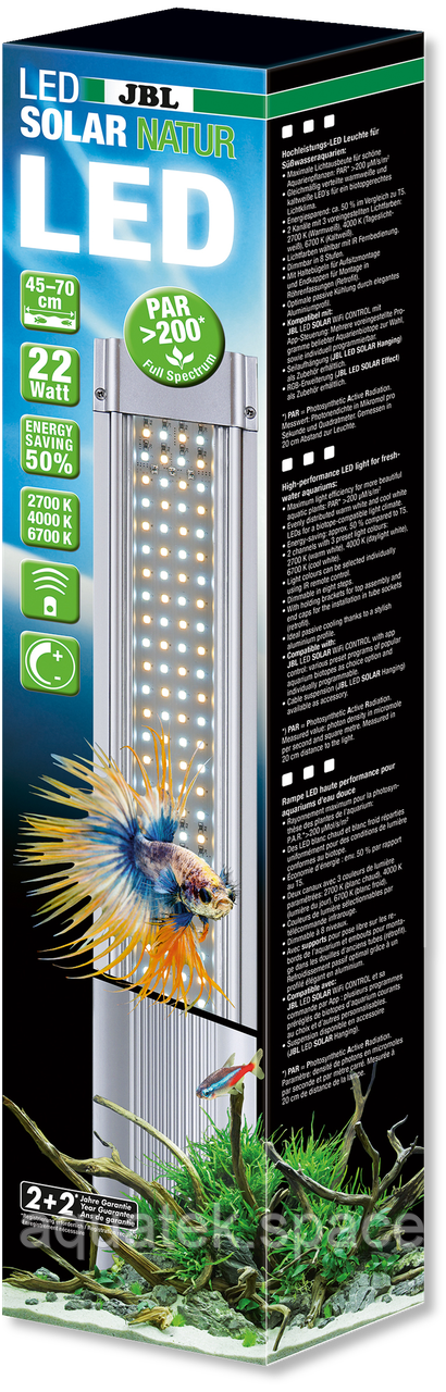 Осветительная балка JBL LED Solar Natur 24 Вт 549 мм яркое LED освещение для аквариумов - фото 1 - id-p1020800498