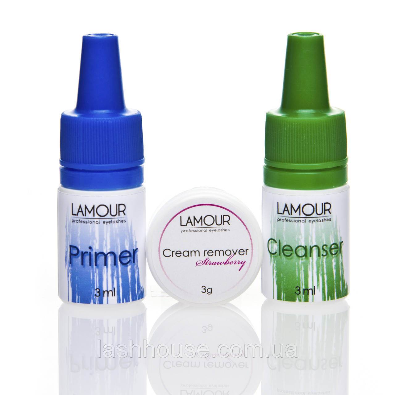 Комплект (Primer, Cleanser, Cream Remover) по 3 мл.