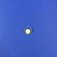 Шпилька для волосся металева золота у формі Кола