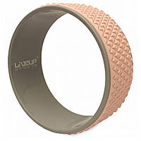 Колесо для йоги и фитнеса LiveUp YOGA RING розовый