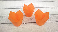 Формы бумажные для кексов Тюльпан 50*75 мм, Оранжевые