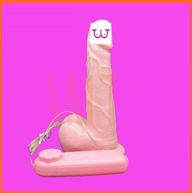 Реалістичний фалоїмітатор із вібрацією Julie 14 см, фото 1