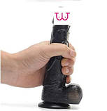 Чорний фалоїмітатор Friend на присоску, фото 4