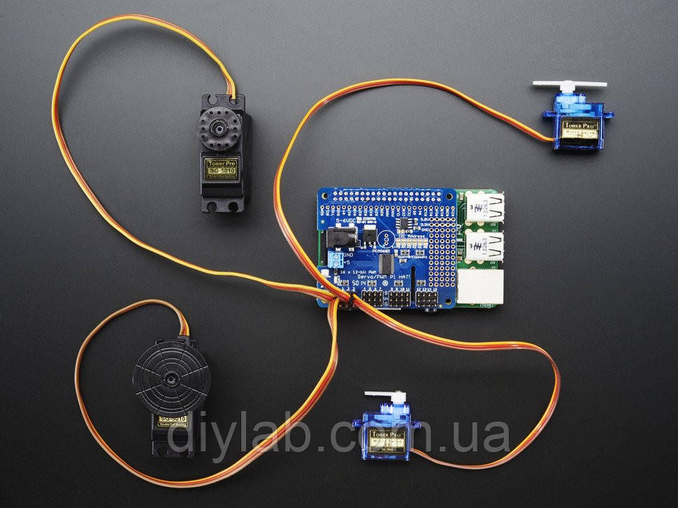 16 канальний 12-bit PWM/Servo для Raspberry Pi I2C інтерфейс, фото 1