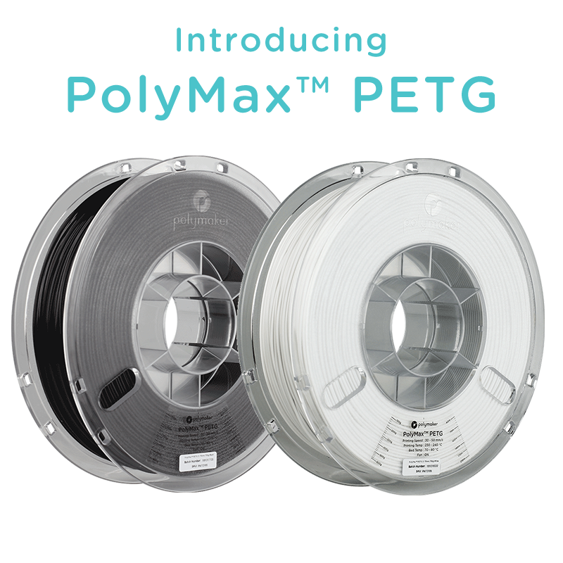 Пластик в котушці PETG PolyMax 1,75 мм, Polymaker, 1кг