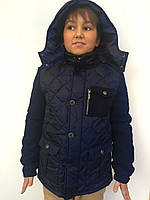 Модная детская куртка для мальчика JBE Италия 163BHAA001 Синий 149см ӏ Верхняя одежда для мальчков
