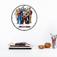 Теорія великого вибуху Годинник на стіну Годинник круглий Годинник з героями фільму Тихий стрілковий механізм 30 см