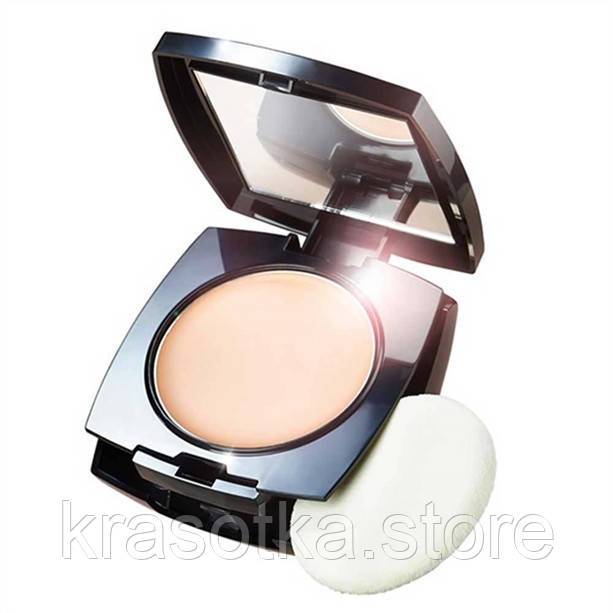 55064 Avon. Матувальна компактна крем-пудра для обличчя Natural Beige (Натуральна Бежева), 10 г. Ейвон 55064, фото 1