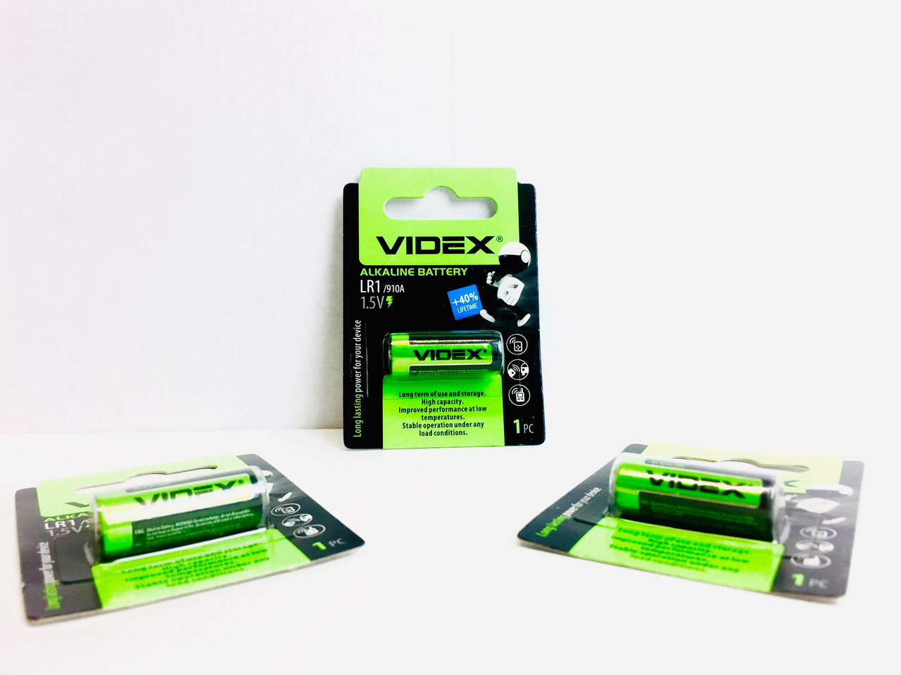 Батарейка лужна VIDEX LR1/910 1pc BLISTER CARD (20/200)