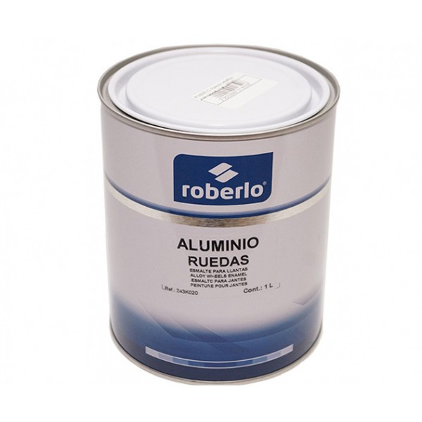 Фарба для дисків ROBERLO Aluminio (1л) RAL 9006 срібляста швидковисихаюча
