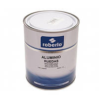 Краска для дисков ROBERLO Aluminio (1л) RAL 9006 серебристая быстросохнущая