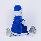 М'яка Іграшка Дід Мороз Синій 43 см, фото 2