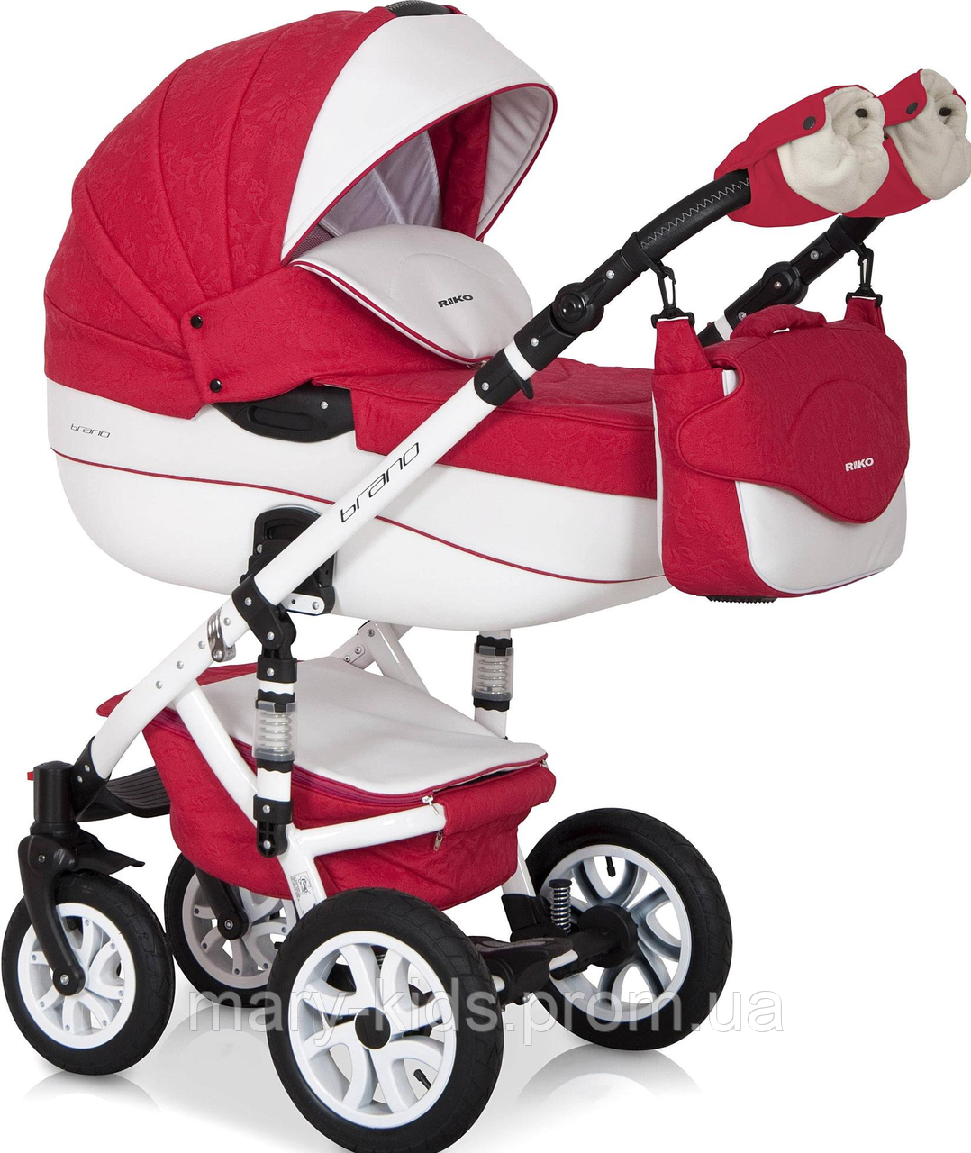Дитяча універсальна коляска 2 в 1 Riko Brano Ecco 20 Sport Red
