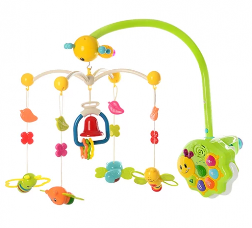 Мобіль (карусель) на ліжечко 34463N метелики, з пультом д/у, підсвічування, таймер в коробці, фото 1