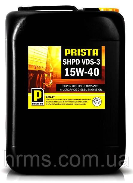 Масло моторне 15W-40 PRISTA SHPD VDS-3 15W-40 каністра 20 л