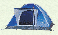 Тримісний туристичний намет Island-3 Golden Catch, 180 х 200 см, з козирком