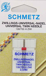 Голка подвійна універсальна Schmetz №2,5/80
