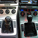 Ручка кпп з чохлом лаштунки 5 ступенів New VW Volkswagen Passat B6, CC чорний хром 3AA711113A, 3C0711113, фото 7