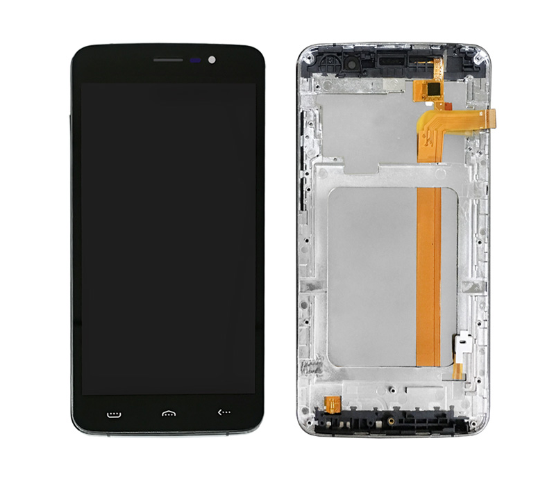 Дисплей + сенсор с рамкой Homtom HT27 Black - p/n: DX055C015-25Z14-A