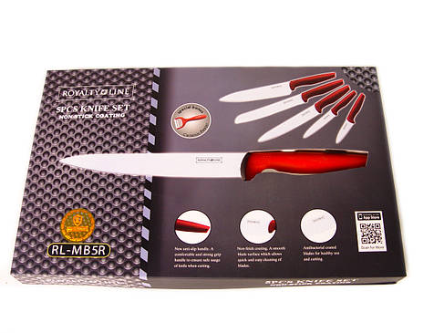 Набір ножів кухонних Royalty Line RL-MB5R, 6 предметів, фото 2