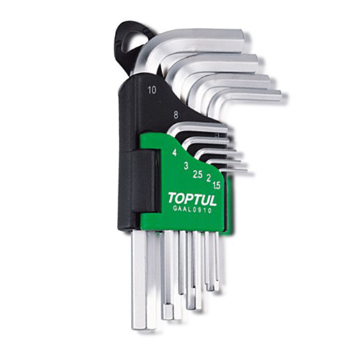 Toptul Набір шестигранників Р-обр. TOPTUL 1,5-10мм 9ед. GAAL0910