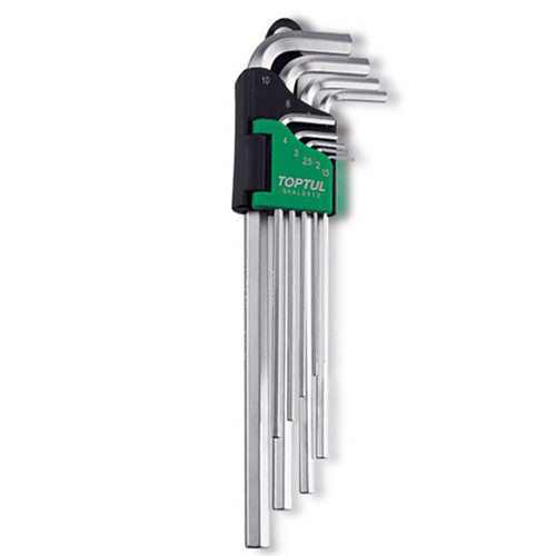 Toptul Набір шестигранників Р-обр. TOPTUL 1,5-10мм 9ед. супердлинных GAAL0912