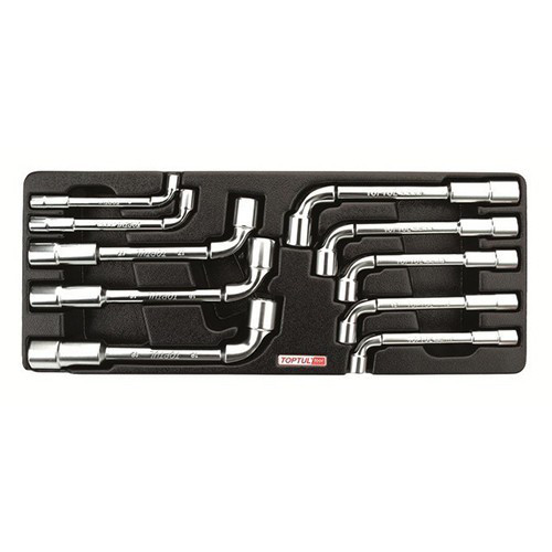 Набір торцевих ключів Р-обр. 8-19мм 10 од. (в ложементі) TOPTUL GAAT1002, фото 1