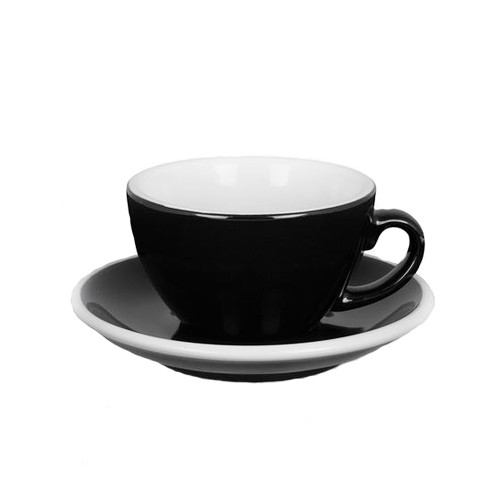 Чашка і блюдце Acme Black для лае (280 мл)