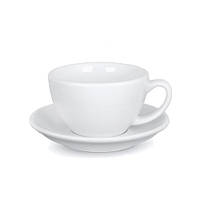 Чашка і блюдце Acme White для лате (280 мл)