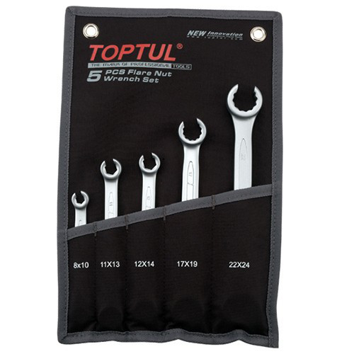 Toptul Набір ключів розрізних TOPTUL 5 шт. 8-24 мм (чохол) GPAQ0502