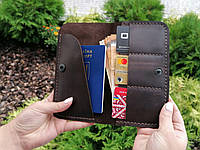 Мужской кошелек,портмоне,тревел-кейс из натуральной кожи ручной работы Revier