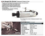 Зачисна машина пневматична (1/4", 6мм, 22000об/хв) TOPTUL KAKA0822, фото 2