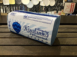 Рушник паперовий синій 1 шар ZZ додавання 200 шт/уп Кохавинка