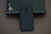 Чехол бампер силиконовый Samsung Galaxy A60 SM-A6060 Самсунг цвет черный Soft-touch