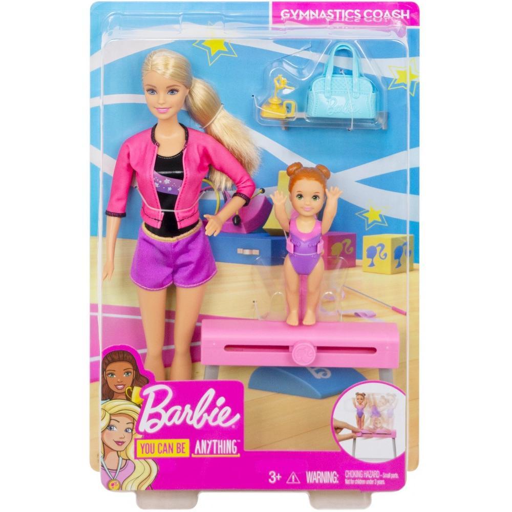 Барбі Тренер зі спортивної гімнастики Barbie Gymnastics Coach Doll FXP37