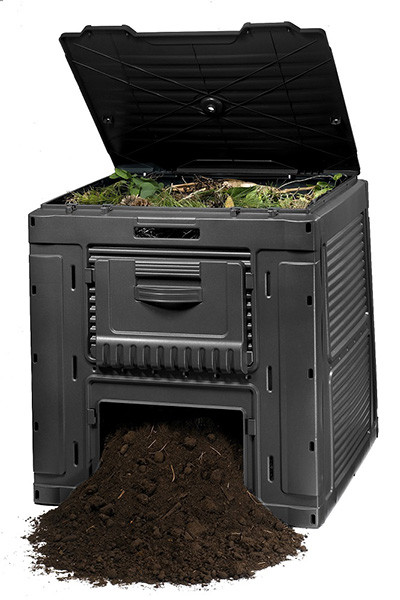 Компостер садовий E-Composter 470 л чорний, Keter - фото 2 - id-p110169144