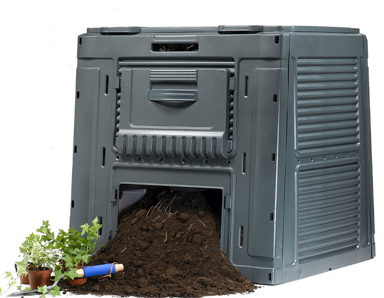 Компостер садовий E-Composter 470 л чорний, Keter - фото 3 - id-p110169144