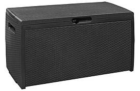 Ящик для зберігання Storage Box Rattan сірий, Keter