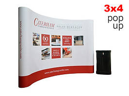 Дисплей система Pop-Up 3x4 (2,3x3,2м) + сумка Ташута  (21-50041)