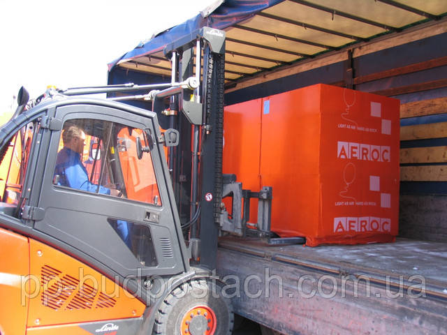 Фото погрузки газоблока Аерок Фото погрузки газоблока Аерок