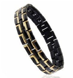 Магнітний браслет чорний 4в1 - 8035 (турмалін.германій), фото 1
