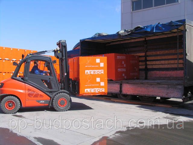 Фото погрузки газоблока Аерок Фото погрузки газоблока Аерок