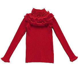 Водолазка для дівчинки з натуральним хутром. 90 см