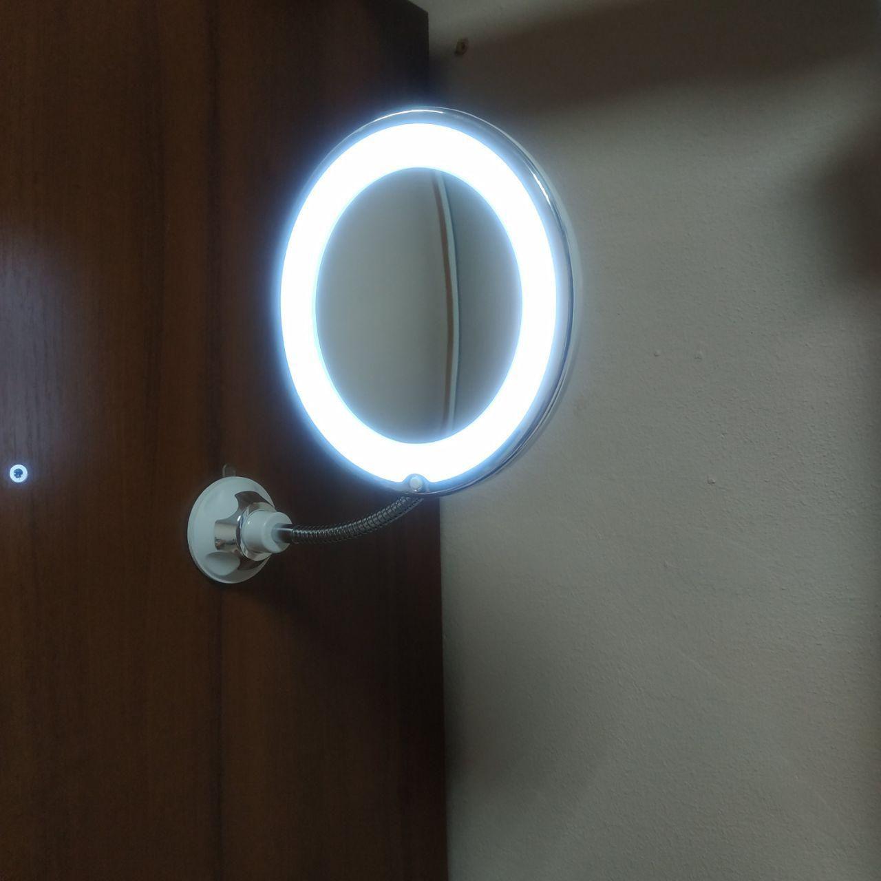 Гнучке дзеркало для макіяжу з LED підсвічуванням Ultra Flexible mirror із збільшенням 10Х