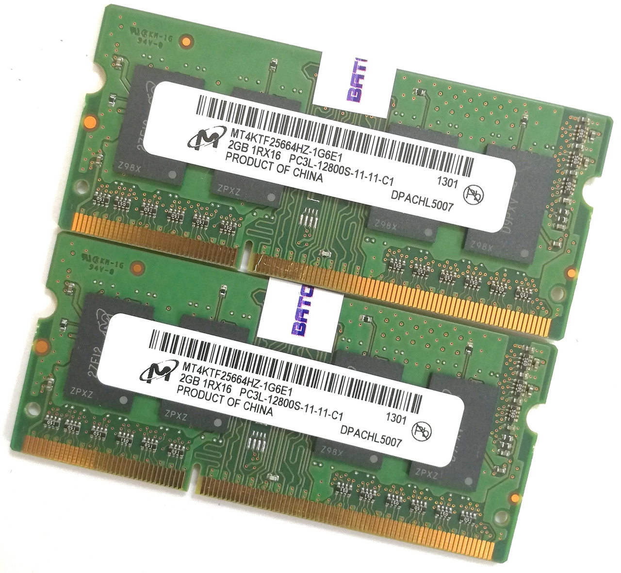 Оперативная память для ноутбука Micron SODIMM DDR3L 4Gb (2Gb+2Gb ...