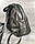 Стильний молодіжний рюкзак Юна срібного кольору, фото 2